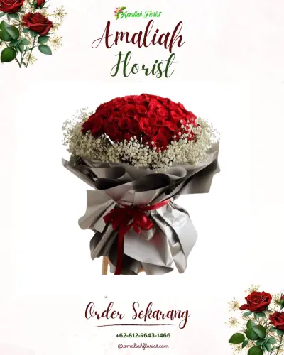 Buket Bunga di Pasar Ambacang