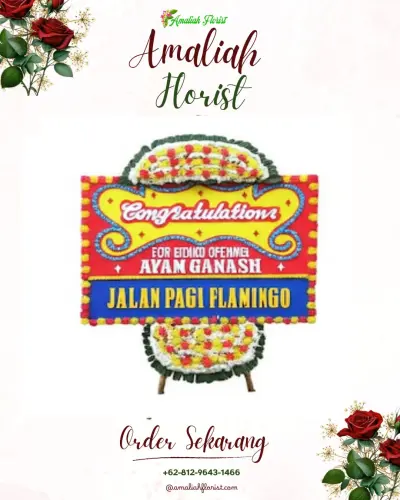 Bunga Papan Congratulation di Pasar Ambacang